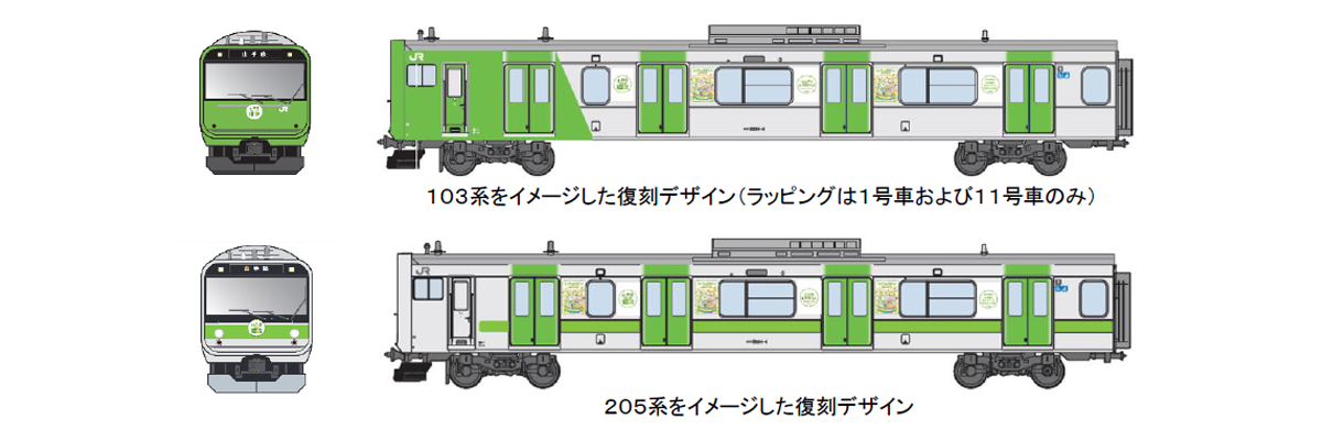 つながる山手線フェス〜環状運転100周年〜 電車ラッピング広告